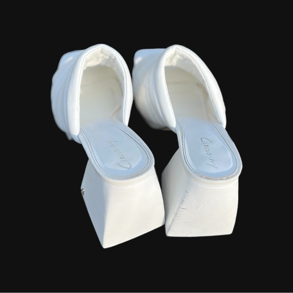🌻CIRCUS Sam Edelman off-White Marlie Platform Mules Size 7 (read description) - Picture 2 of 12